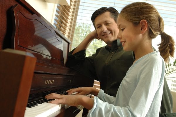 Girl Playing Father Watches