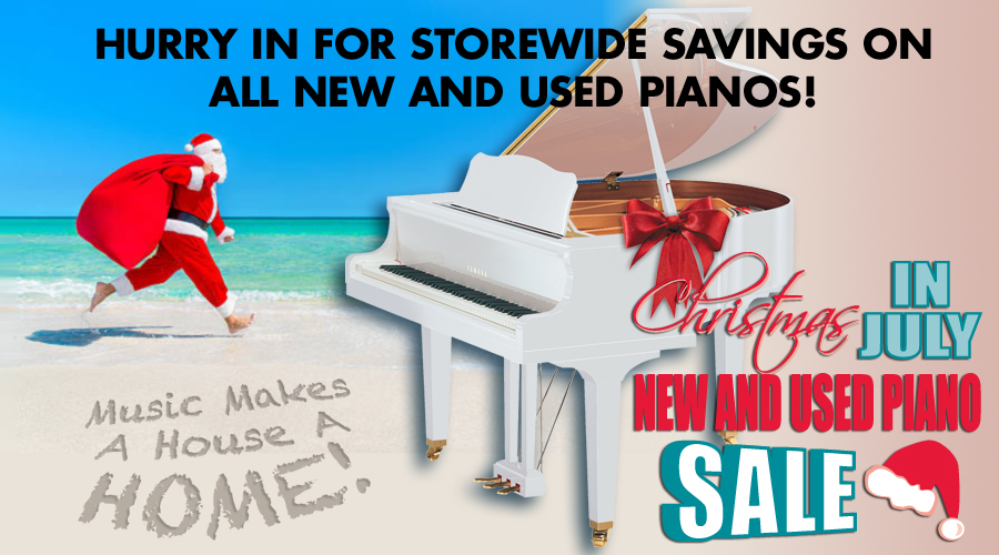 Christmas In July Piano Sale